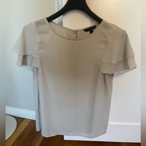 Banana Republic beige/gray Blouse- Small